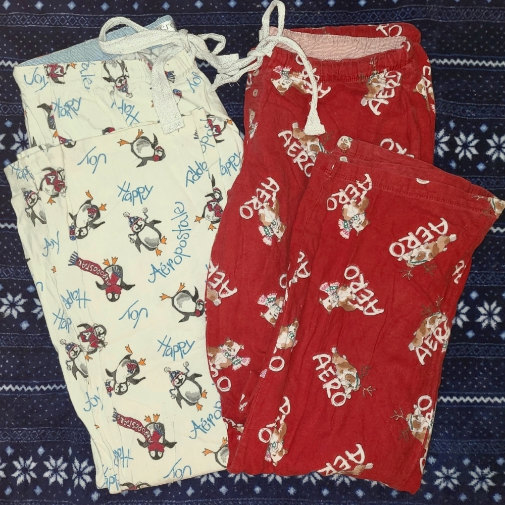 Aeropostale Holiday Pajama Pants Large